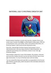 National ugly christmas sweater day