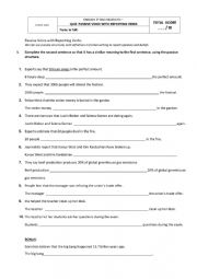 English Worksheet: PASSIVE VOICE WITH REPORTING VERBS 