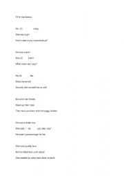 English Worksheet: skater boy  present past simple
