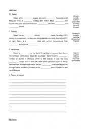 English Worksheet: writing