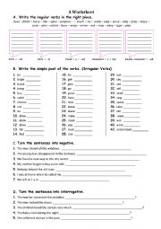 A WORKSHEET