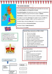 English Worksheet: The United Kingdom