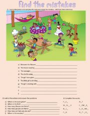 English Worksheet: FIND THE MISTAKES