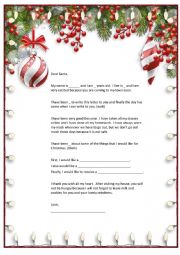English Worksheet: Santa:  I have been good!