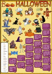 English Worksheet: Halloween Pictionary