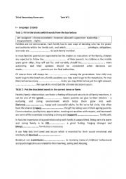 English Worksheet: 3rd Secondary Form (lettres)