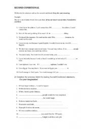 English Worksheet: conditional 2 