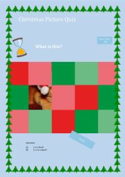 English Worksheet: Christmas Quiz