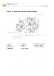 English Worksheet: Detective stories: identify the people