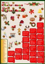 Merry Christmas - Label pictures and provide appropriate defintions  + KEY