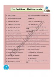 English Worksheet: first conditional