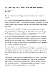 English Worksheet: Recycle: The sad story of three little plastic bottles