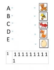 English Worksheet: A-E 