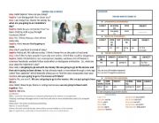 English Worksheet: FUTURE WITH BE GOING TO 