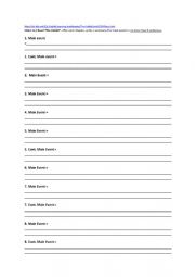 English Worksheet: The Hobbit- Summaries