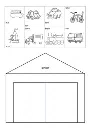 English Worksheet: Vehicles Transport