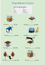 Prepositions of place