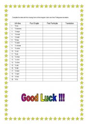 English Worksheet: Irregular_Verb_List_Worksheet