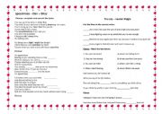 English Worksheet: St. Valentine�s activity