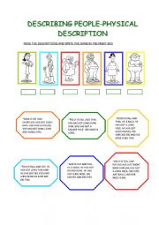 English Worksheet: Descriptions