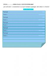 English Worksheet: at the airport