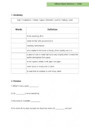 English Worksheet: Zathura A Space Adventure worksheet 1