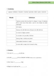 English Worksheet: Zathura A Space Adventure worksheet 2