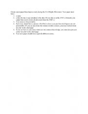 English Worksheet: Civil Rights Newspaper Template