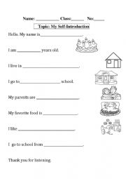 English Worksheet: introduce oneself