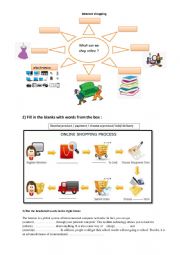 English Worksheet: Internet shopping group session