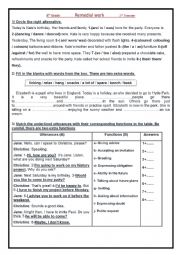 English Worksheet: Remedial work 8th Grade/ Tunisia 