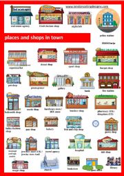 Places and Shops in Town