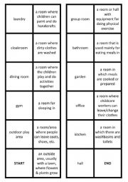 English Worksheet: Domino - Rooms at my workplace (Kindergarten, nursery school)