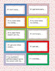First Conditional Speaking Cards