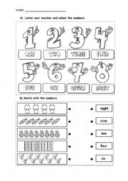 Numbers, Counting Writing Numbers