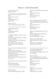 English Worksheet: Please me - Bruno Mars and Cardi B