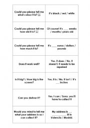 English Worksheet: SPEAKING APPLIANCES