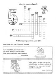 Problem solving numbers up to 100