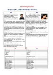 English worksheet: Introduction