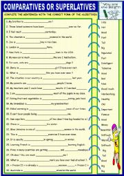 Comparartives or superlatives with key