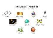 The Magic Train Ride Story word mat