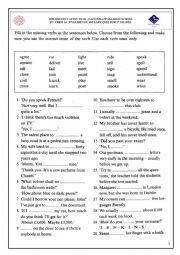 VOCABULARY QUIZ-VERBS