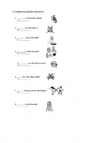 English Worksheet: Do does review