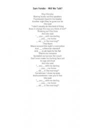 English Worksheet: Song based on 1Conditional