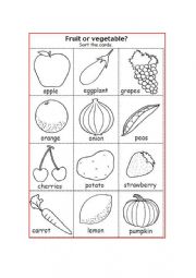 fruits and vegetables