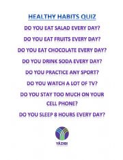 English Worksheet: Health  food