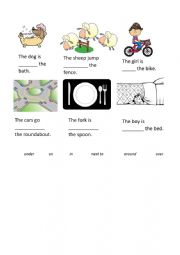  Inset the prepositions 