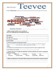 English Worksheet: Module 4. arts section 2.reading a poem