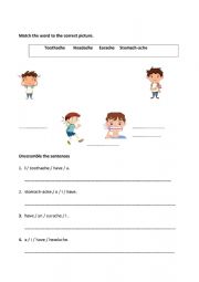 English Worksheet: HEALTH PROBLEMS
