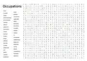 Occupations wordsearch challenge